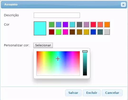 Leia mais sobre o artigo Agenda – Personalização de Cores dos Assuntos