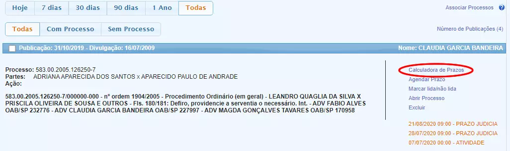 , Novidade no Software Jurídico GOJUR &#8211; Calculadora de Prazos