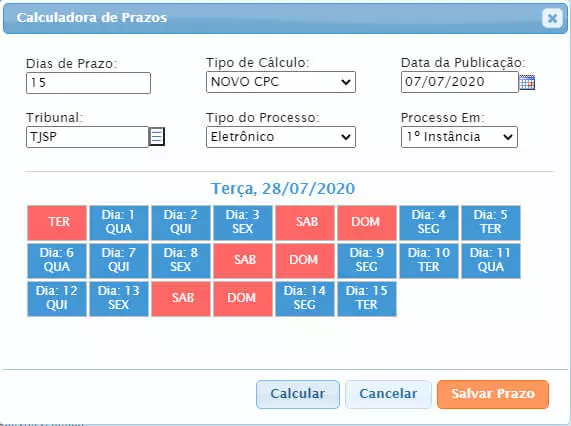 , Novidade no Software Jurídico GOJUR &#8211; Calculadora de Prazos