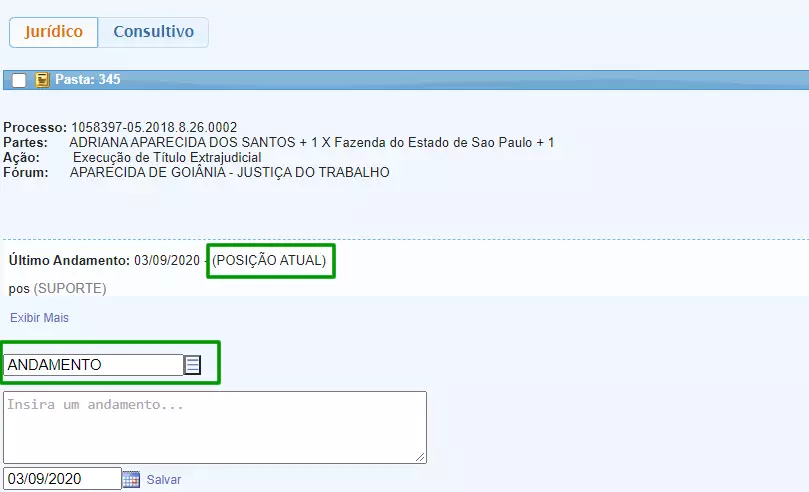 , Novidade no Software Jurídico GOJUR &#8211; Lançamento rápido de acompanhamentos